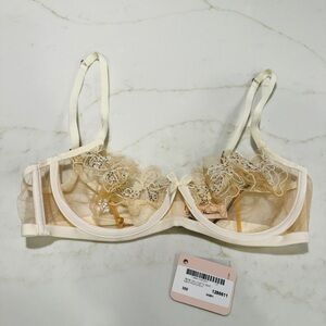 Agent Provocateur Lindie Ivory Nude Bridal Bra